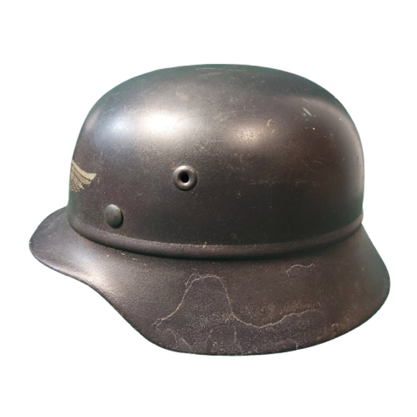 WW2 German M35 Luftschutz Beaded Combat Helmet