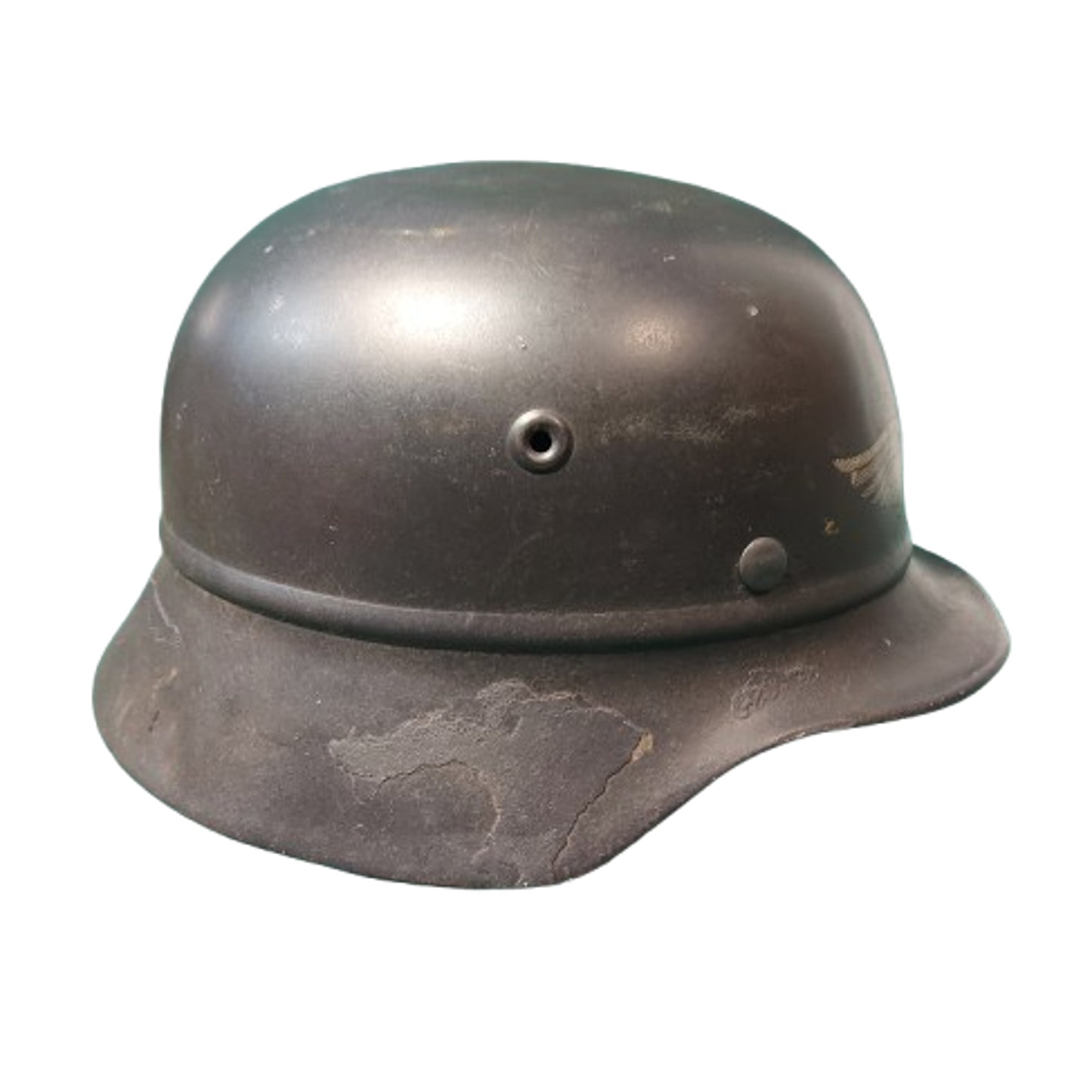 WW2 German M35 Luftschutz Beaded Combat Helmet