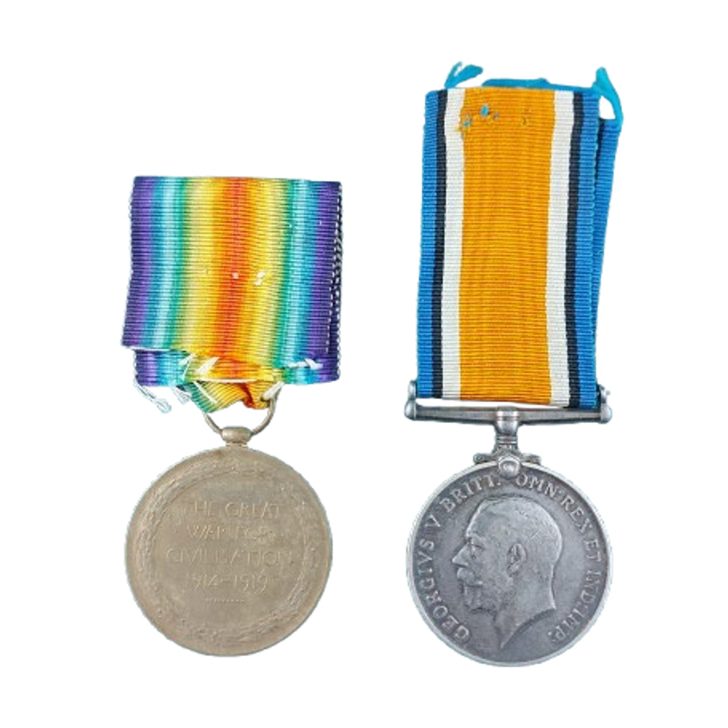 WW1 British BEF Medal Pair