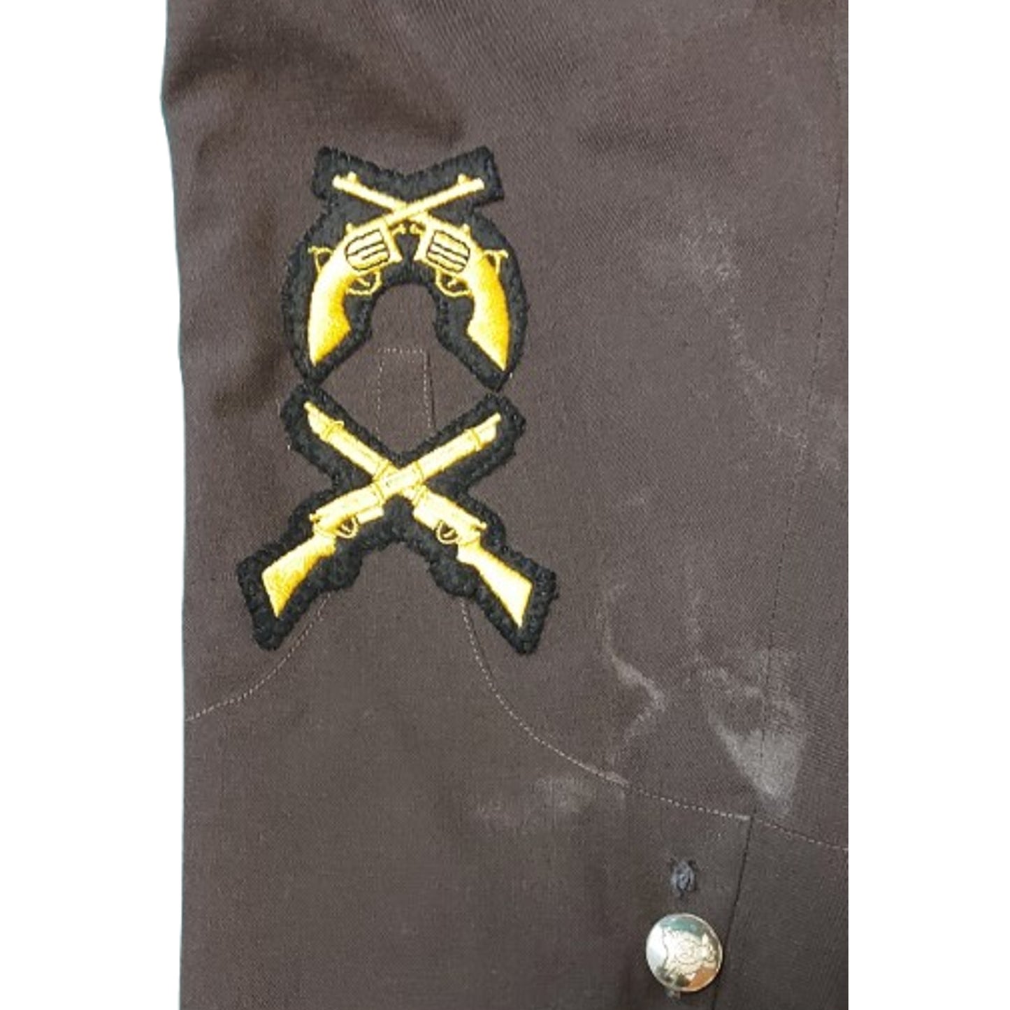 Post-WW2 Canadian RCMP Royal Canadian Mounted Police Brown Serge Tunic And Service Shirt