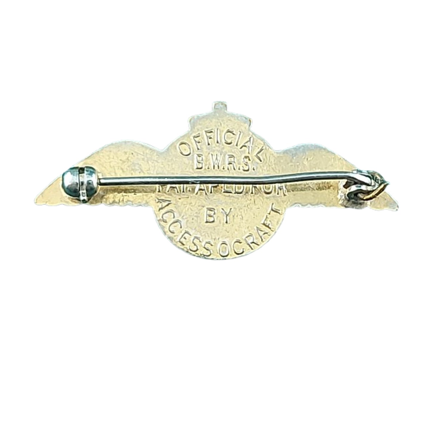 WW2 British RAF Royal Air Force BWRS War Relief Society Wing Lapel Pin