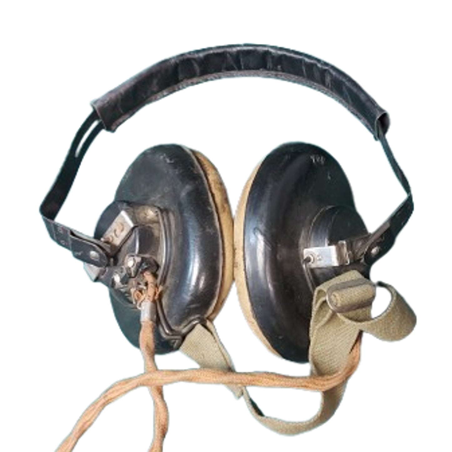 WW2 Canadian Wireless 19 Radio Set Headset And Chest Microphone