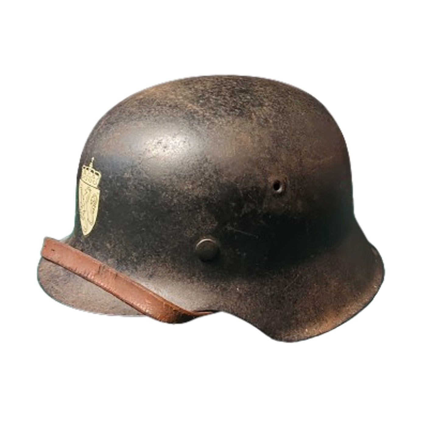WW2 German Army M42 Combat Helmet Norwegian Army Capture And Reissue