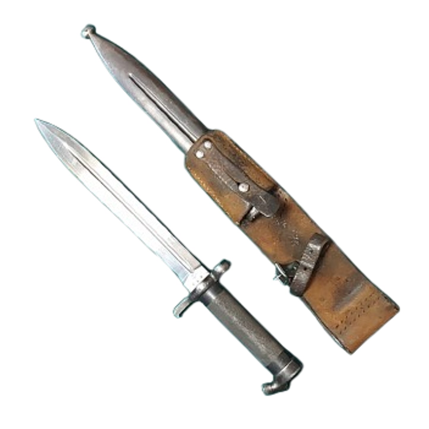 WW2 Swedish M96 / M38 Mauser AG42B Regimentally Marked Bayonet With Scabbard And Frog