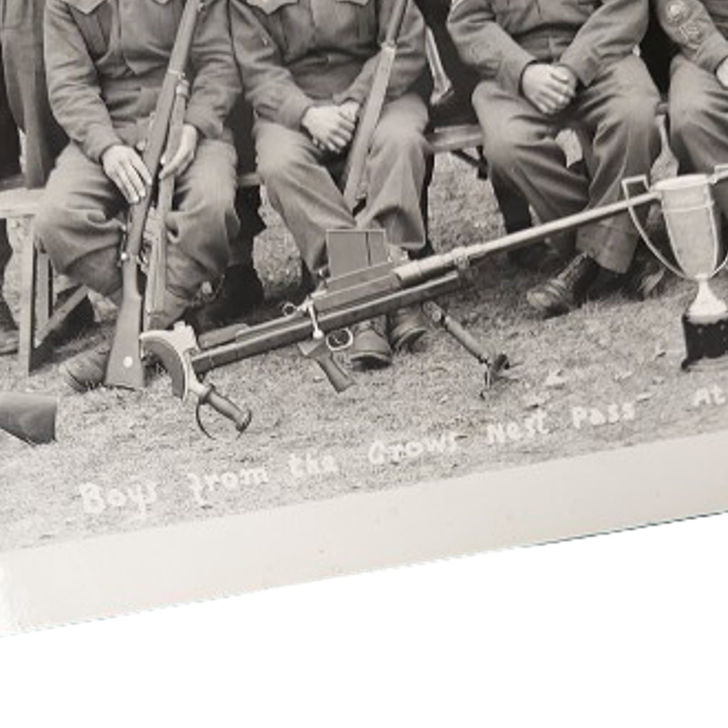 WW2 Canadian Named Unit Photograph Crows Nest Pass Alberta