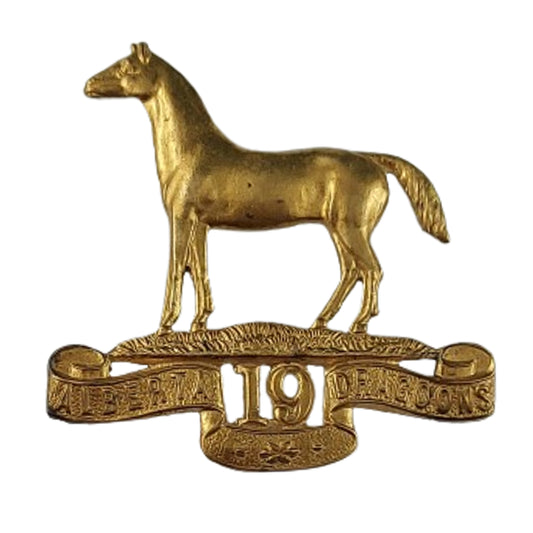 WW1 Canadian CEF 19th Alberta Dragoons Cap Badge