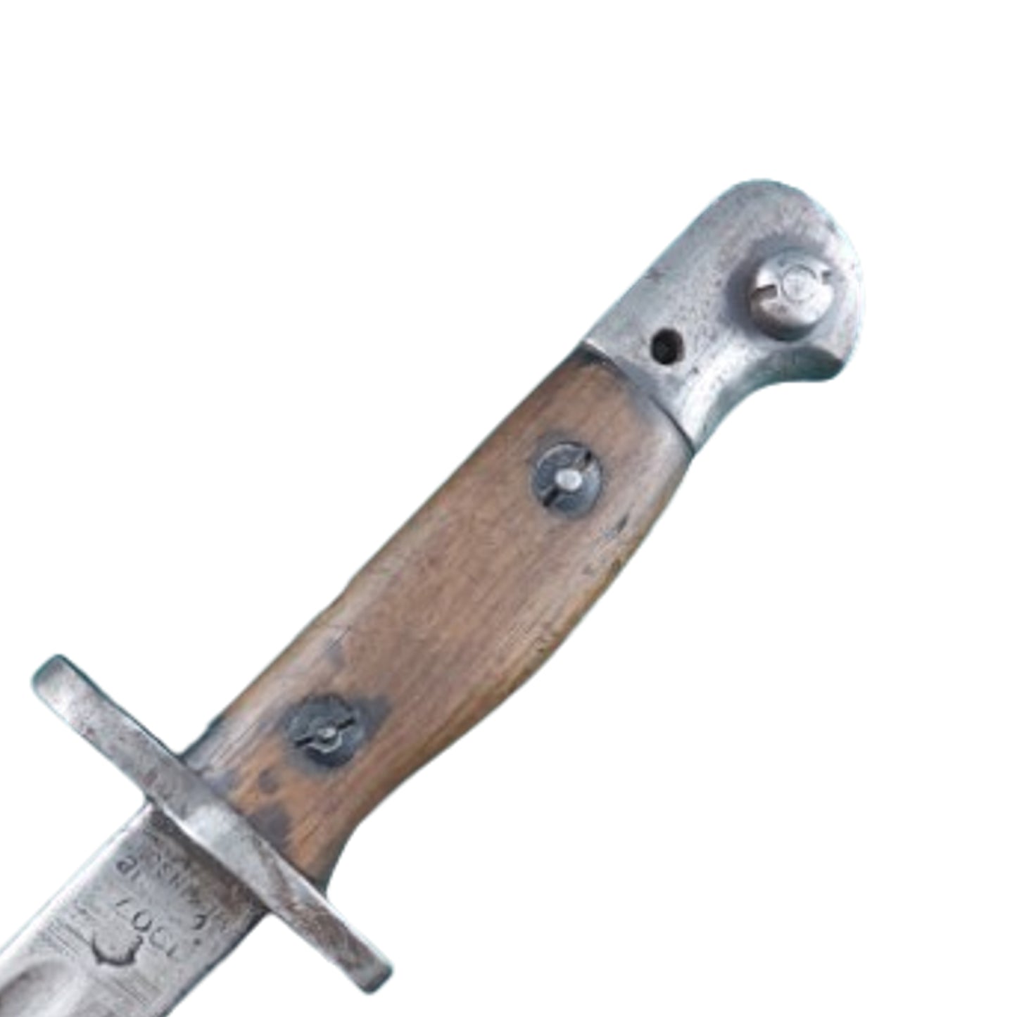 WW1 British Pattern 1907 Service Rifle Bayonet With Scabbard And Frog Reissued WW2