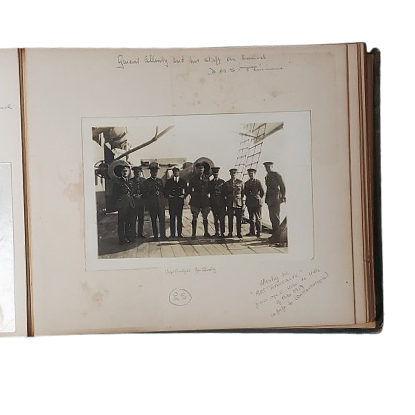 WW1 British RN Royal Navy Named Photo And Album Archive Of Lt. George Humphry Griffiths