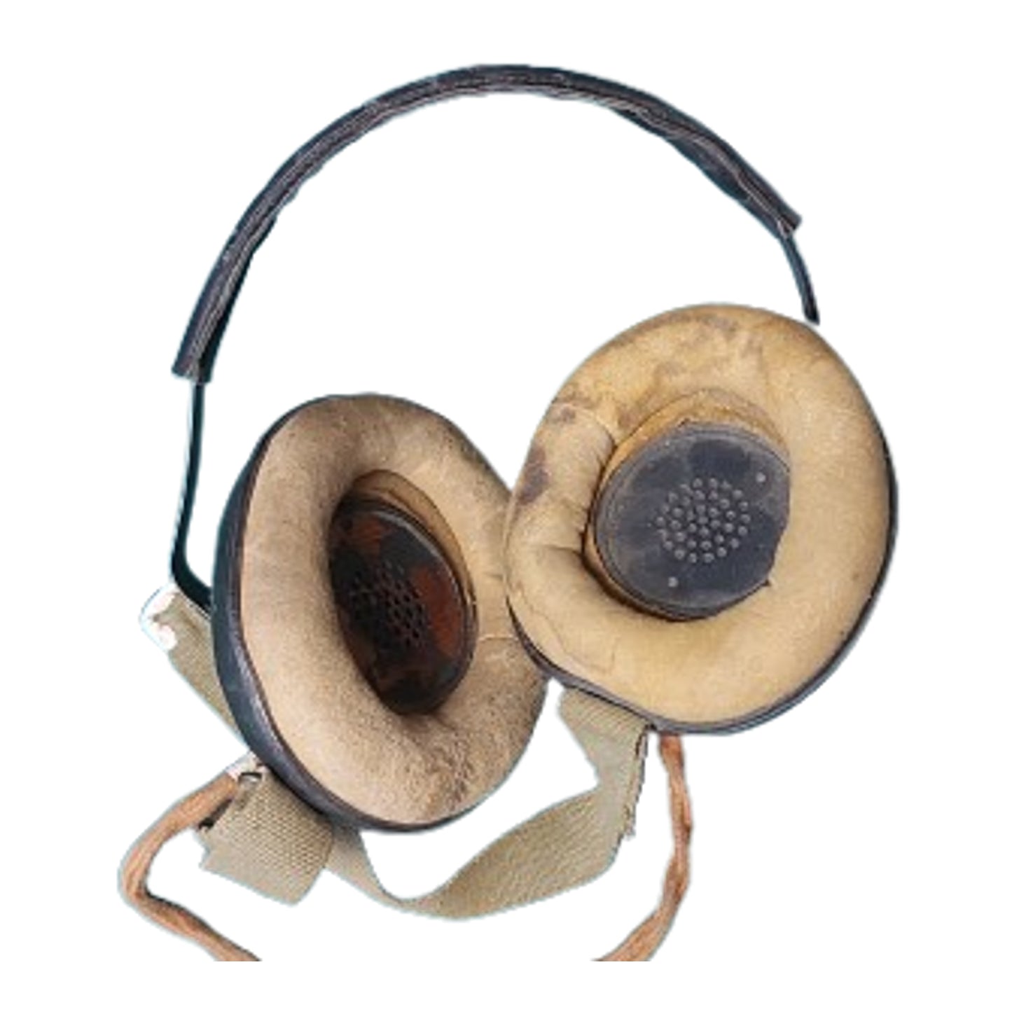 WW2 Canadian Wireless 19 Radio Set Headset And Chest Microphone