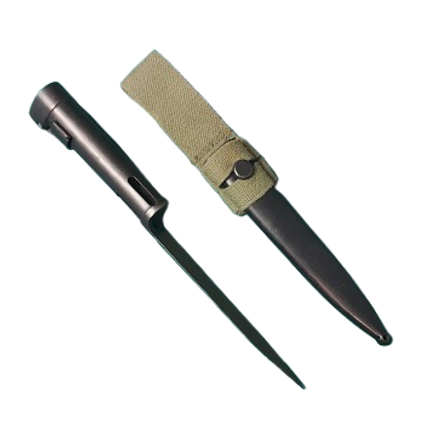 Post-WW2 Belgian FN FAL M1965 Bayonet With Scabbard And Frog