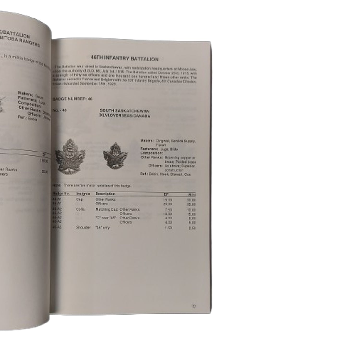 The Charlton Price Guide To First World War Canadian Infantry Badges