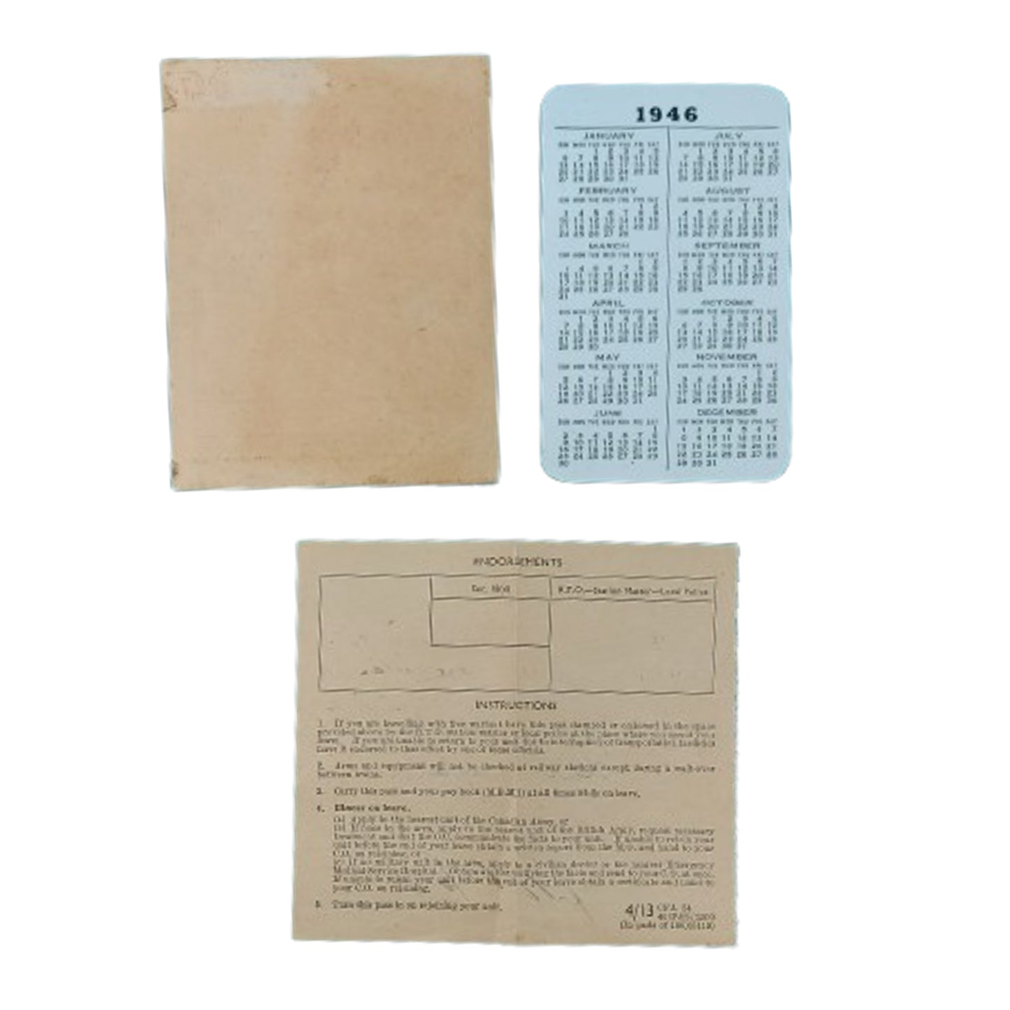 WW2 Canadian Pay Book Set RCAMC Royal Canadian Army Medical Corps Training Of Nurses