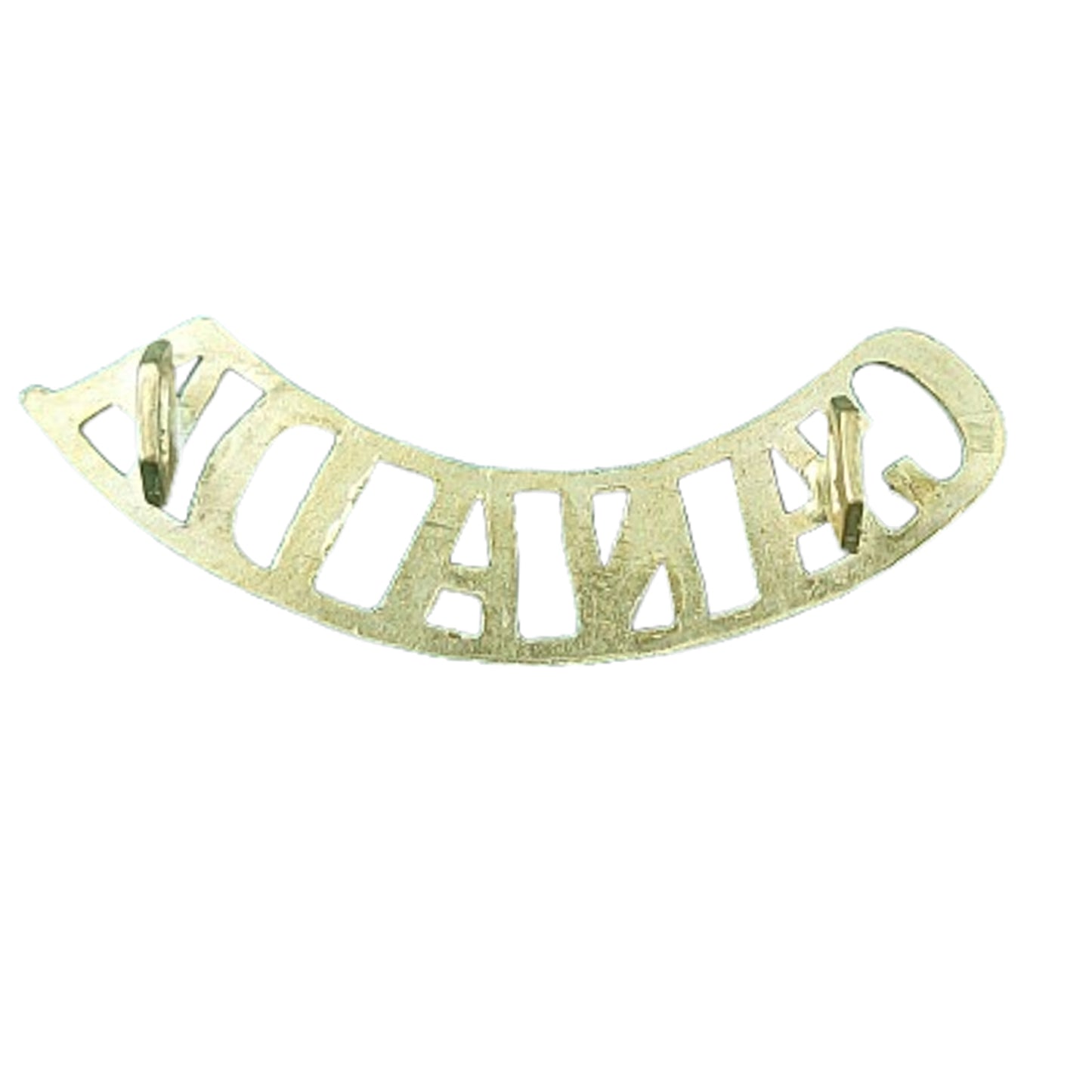 WW1 Canadian CANADA Brass Shoulder Title