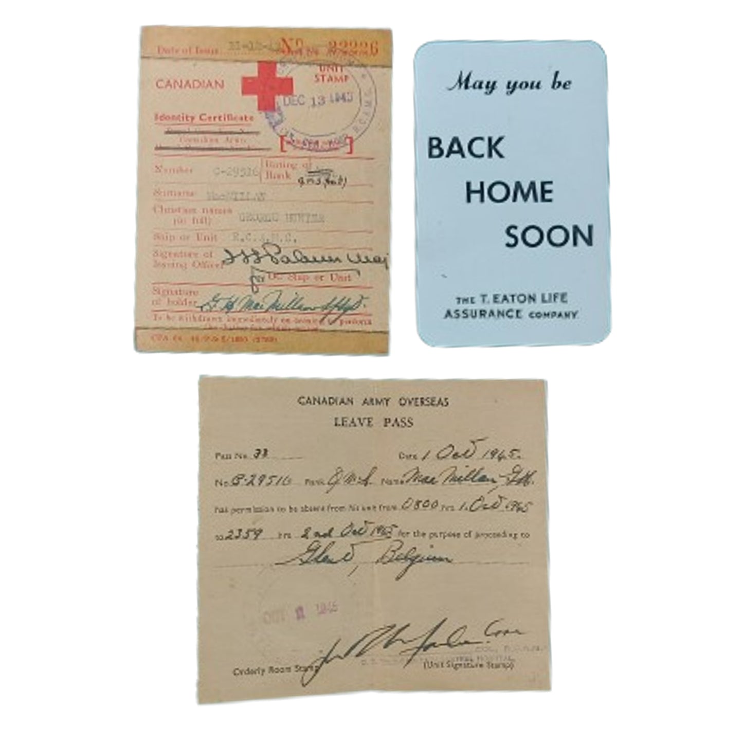 WW2 Canadian Pay Book Set RCAMC Royal Canadian Army Medical Corps Training Of Nurses