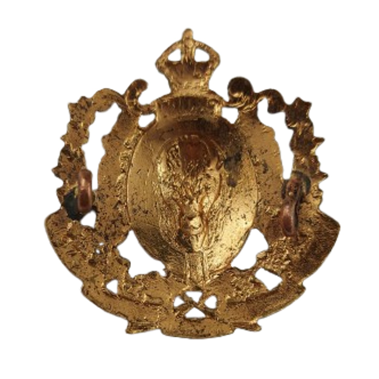 Post-WW2 Canadian 1973 RNWMP Royal North West Mounted Police Commemorative Cap Badge