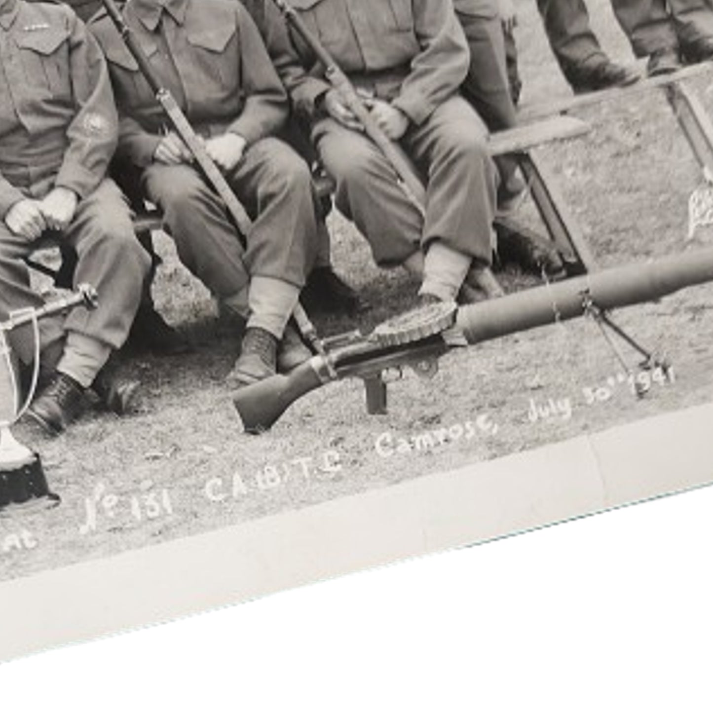 WW2 Canadian Named Unit Photograph Crows Nest Pass Alberta