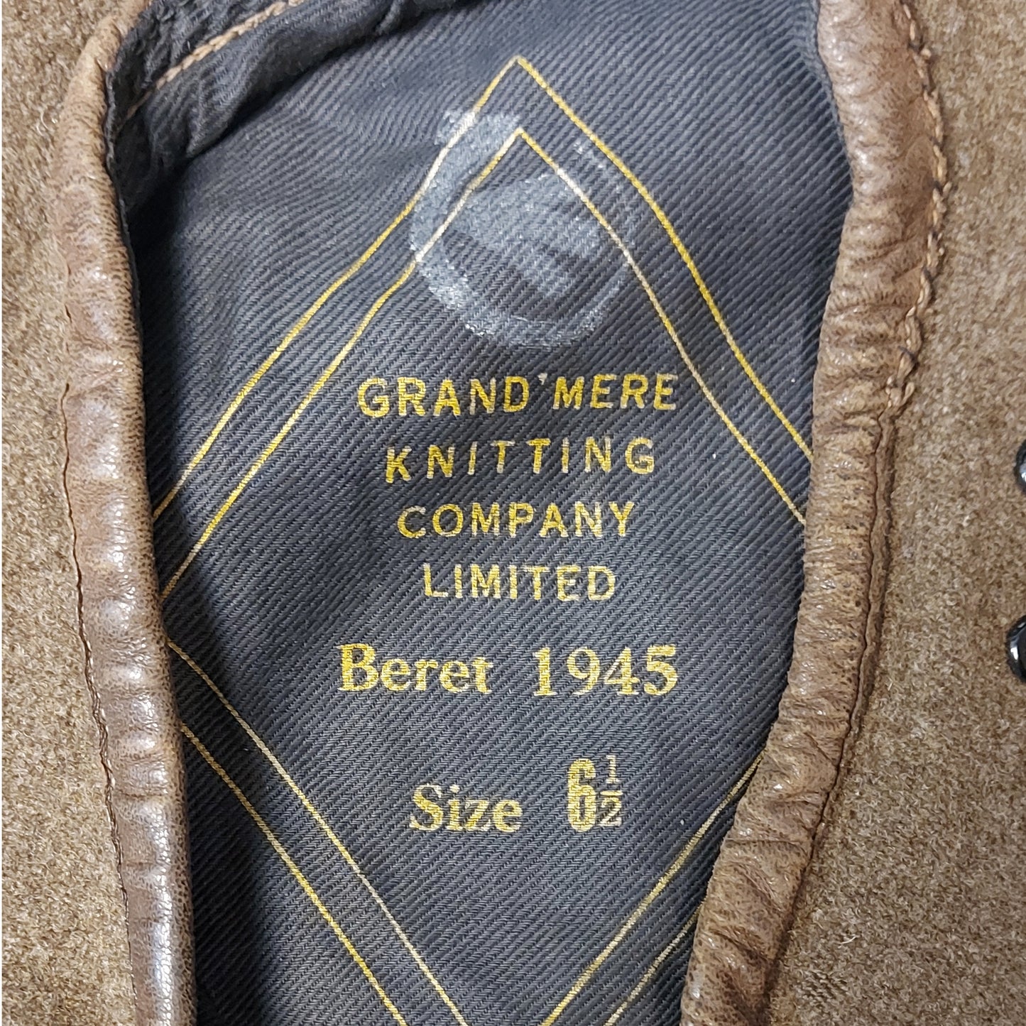 WW2 Canadian Army Named Beret 1945