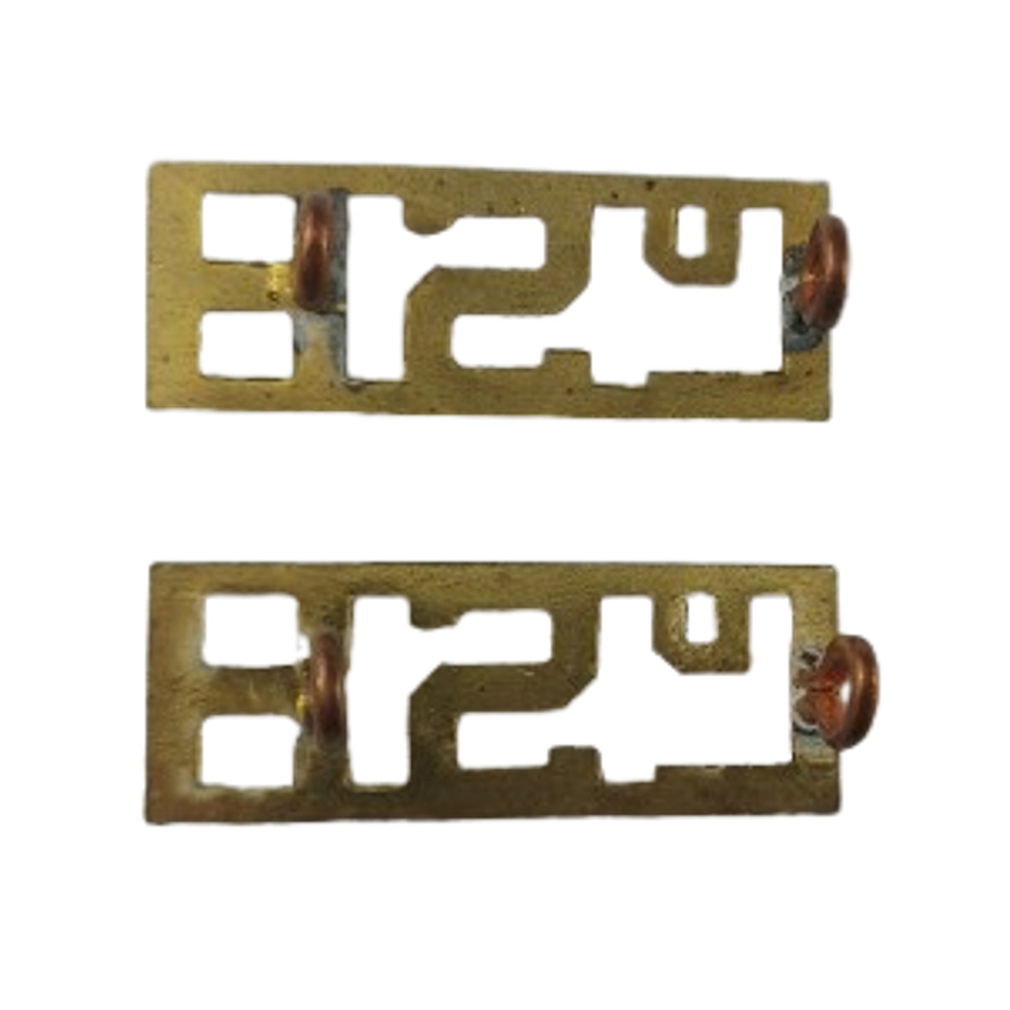 WW2 Canadian LSH Lord Strathcona's Horse Brass Shoulder Title Pair