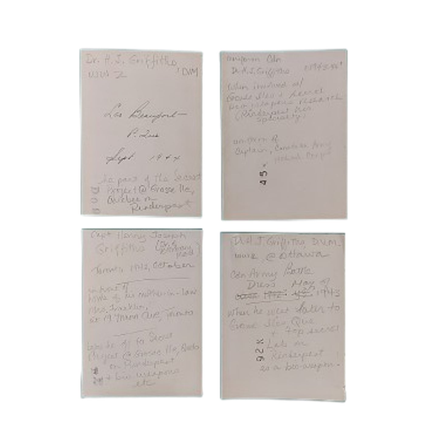 WW2 Canadian Photo Album Captain Henry Griffiths War Disease Control Center