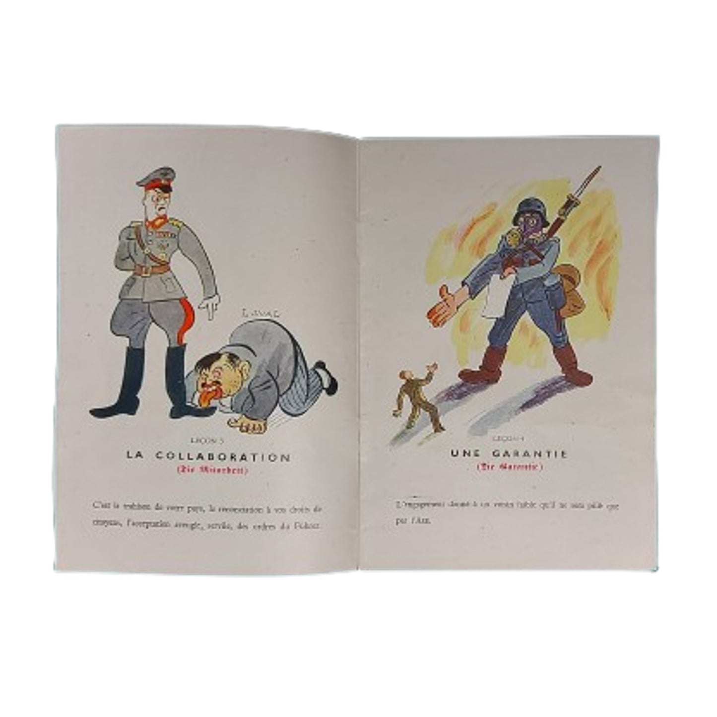 WW2 French Anti-German Propaganda Brochure Illustrator Walter Trier