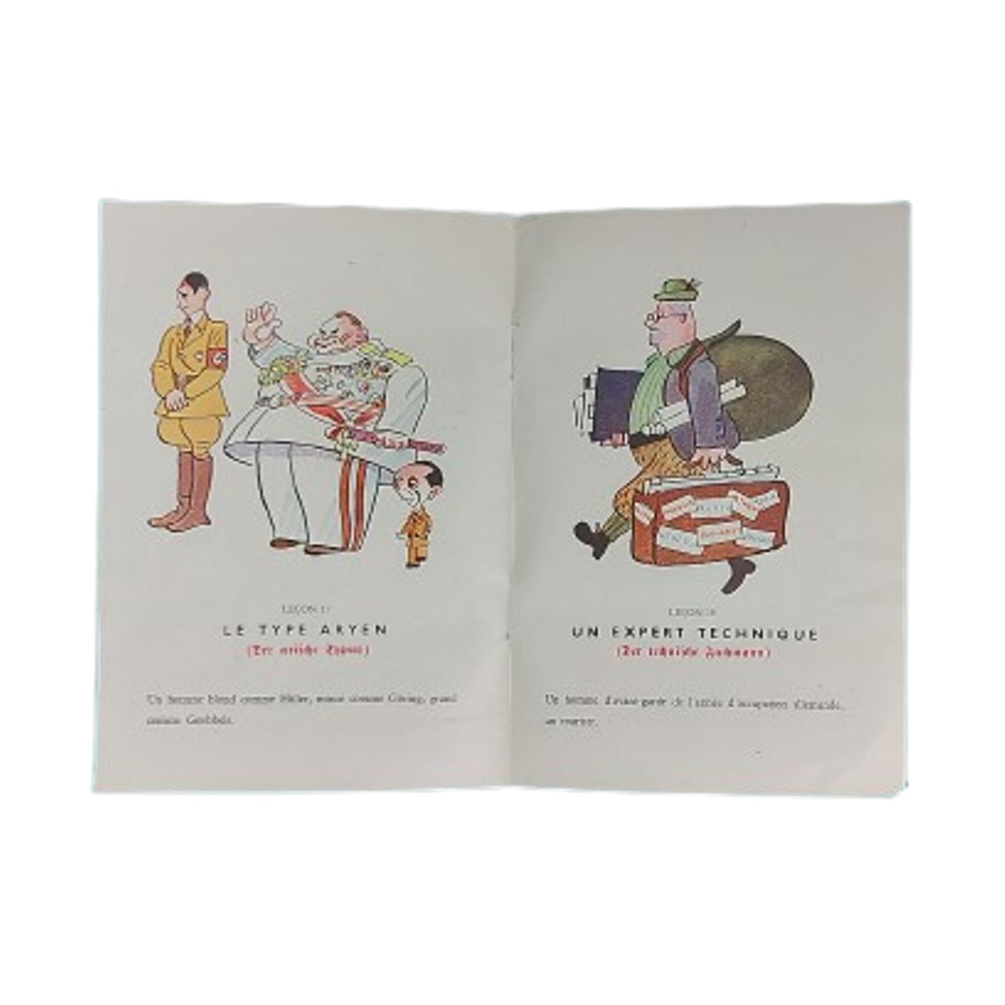 WW2 French Anti-German Propaganda Brochure Illustrator Walter Trier
