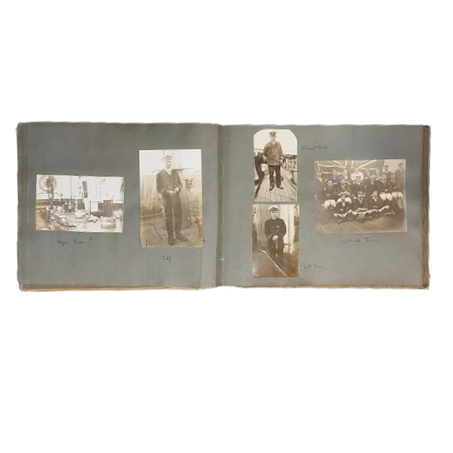 WW1 British RN Royal Navy HMS Wistaria Photo Album And Night Order Book
