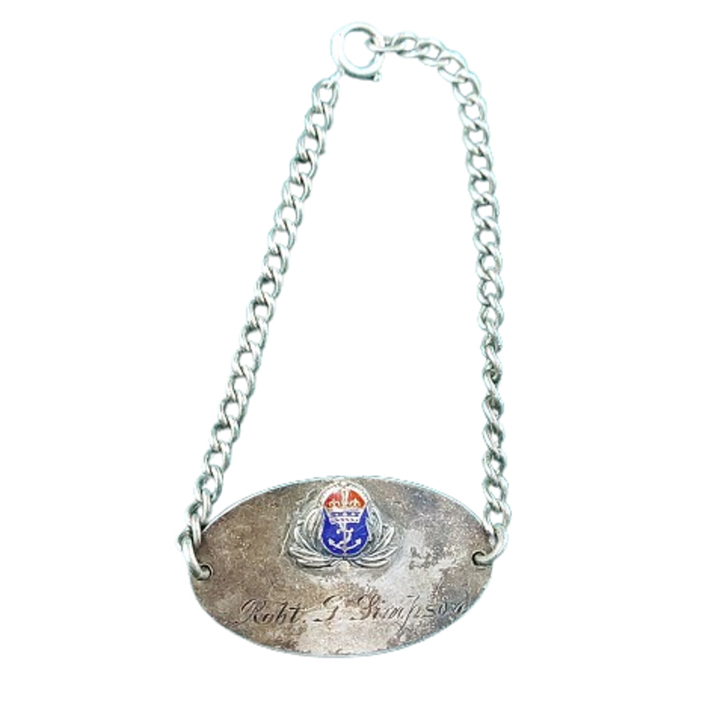WW2 Canadian RCN Royal Canadian Navy Sterling I.D. Bracelet With Research
