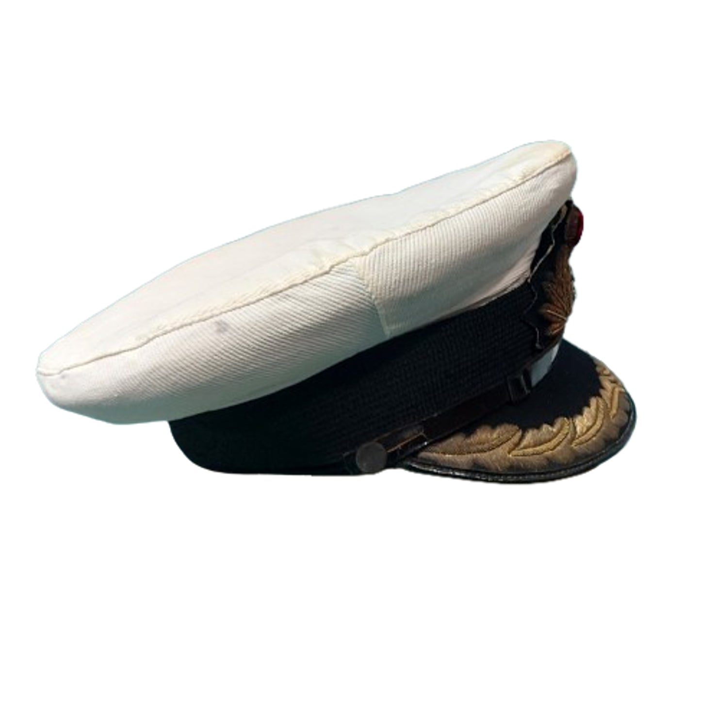 WW2 Canadian RCN Royal Canadian Navy Commodore Visor Cap With Cover