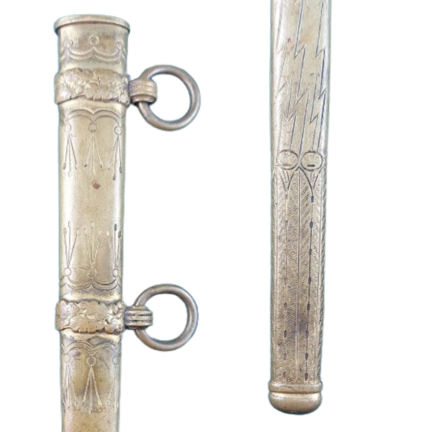 WW2 German Navy Kriegsmarine Officer's Etched Blade Dagger With Knot Carl Eickhorn