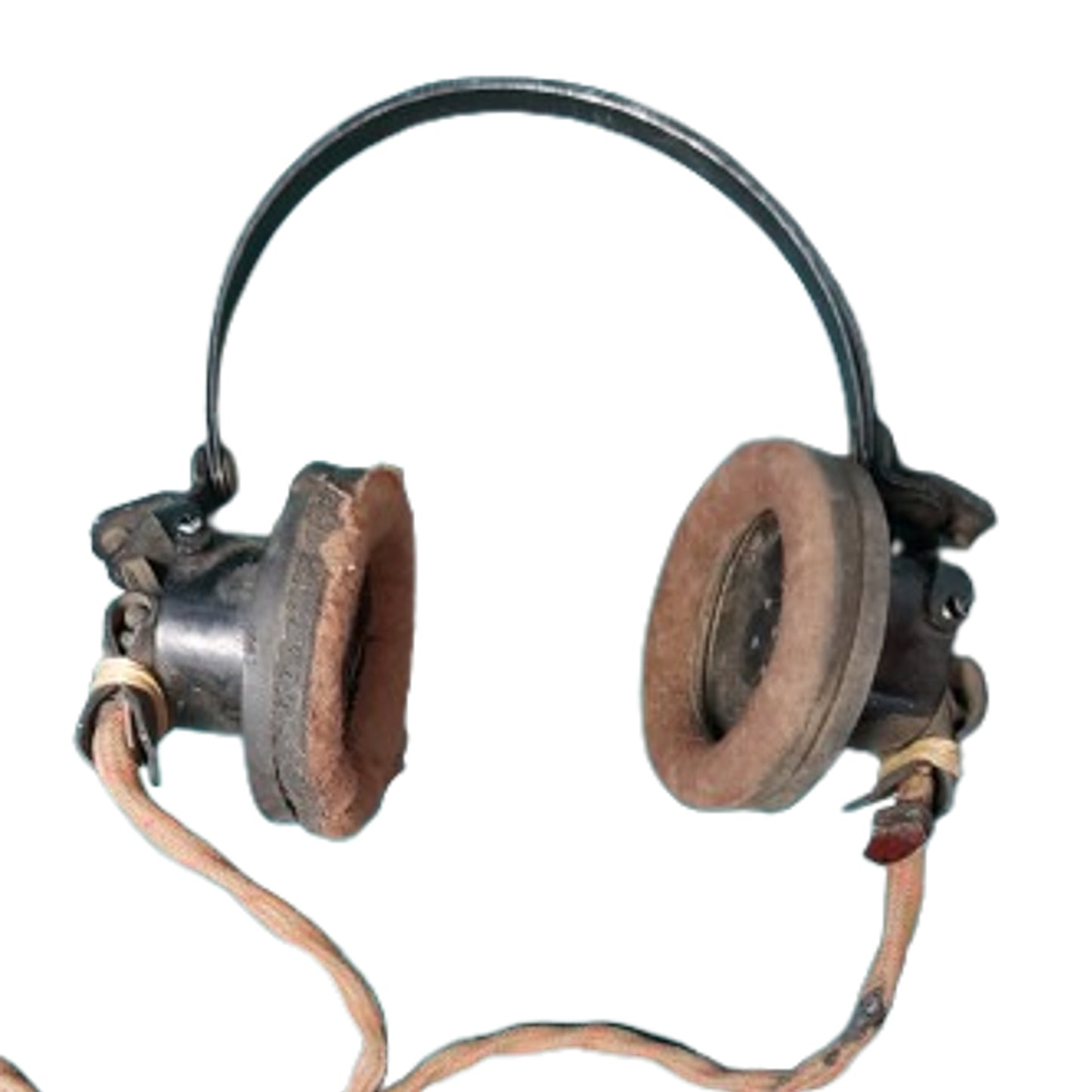 WW2 Canadian Military Vehicle Radio Headset And Microphone