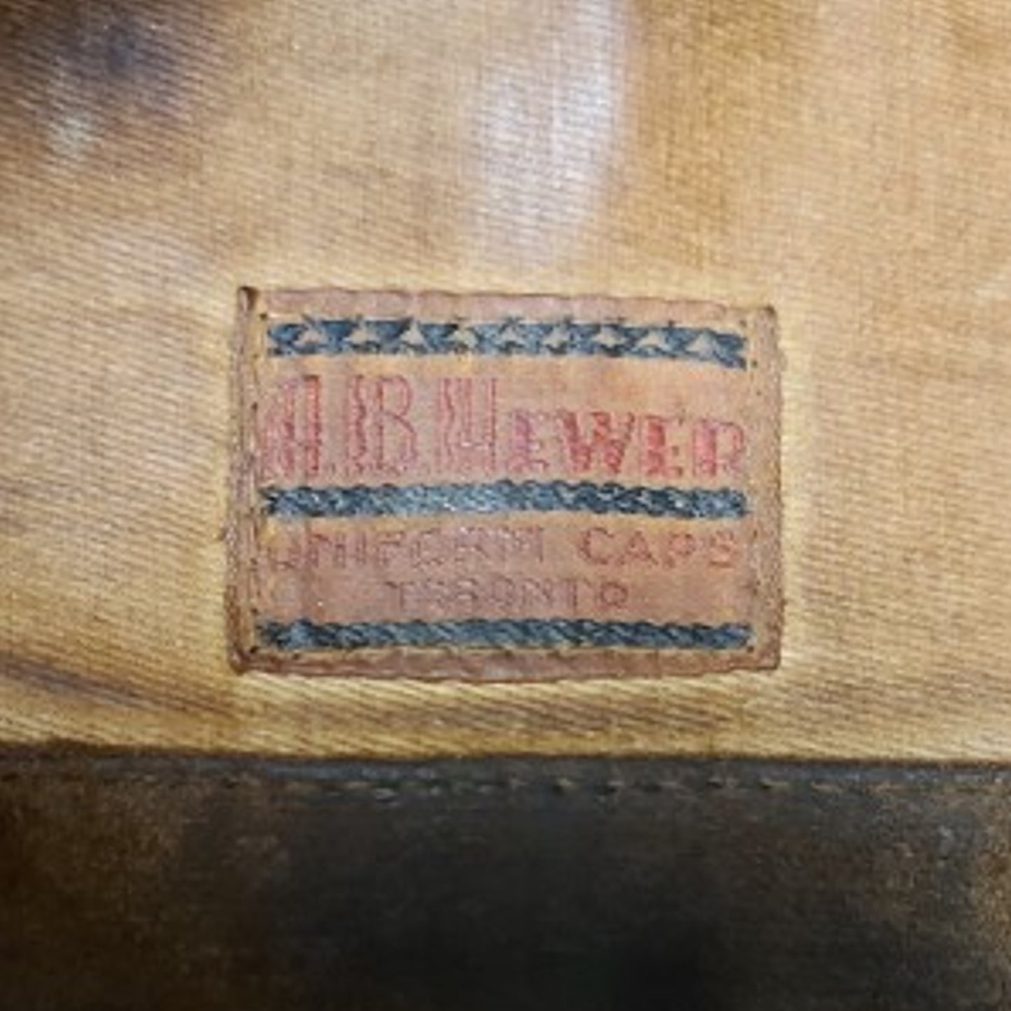 Pre-WW2 Canadian RCASC Royal Canadian Army Service Corps Colored Field Service Cap