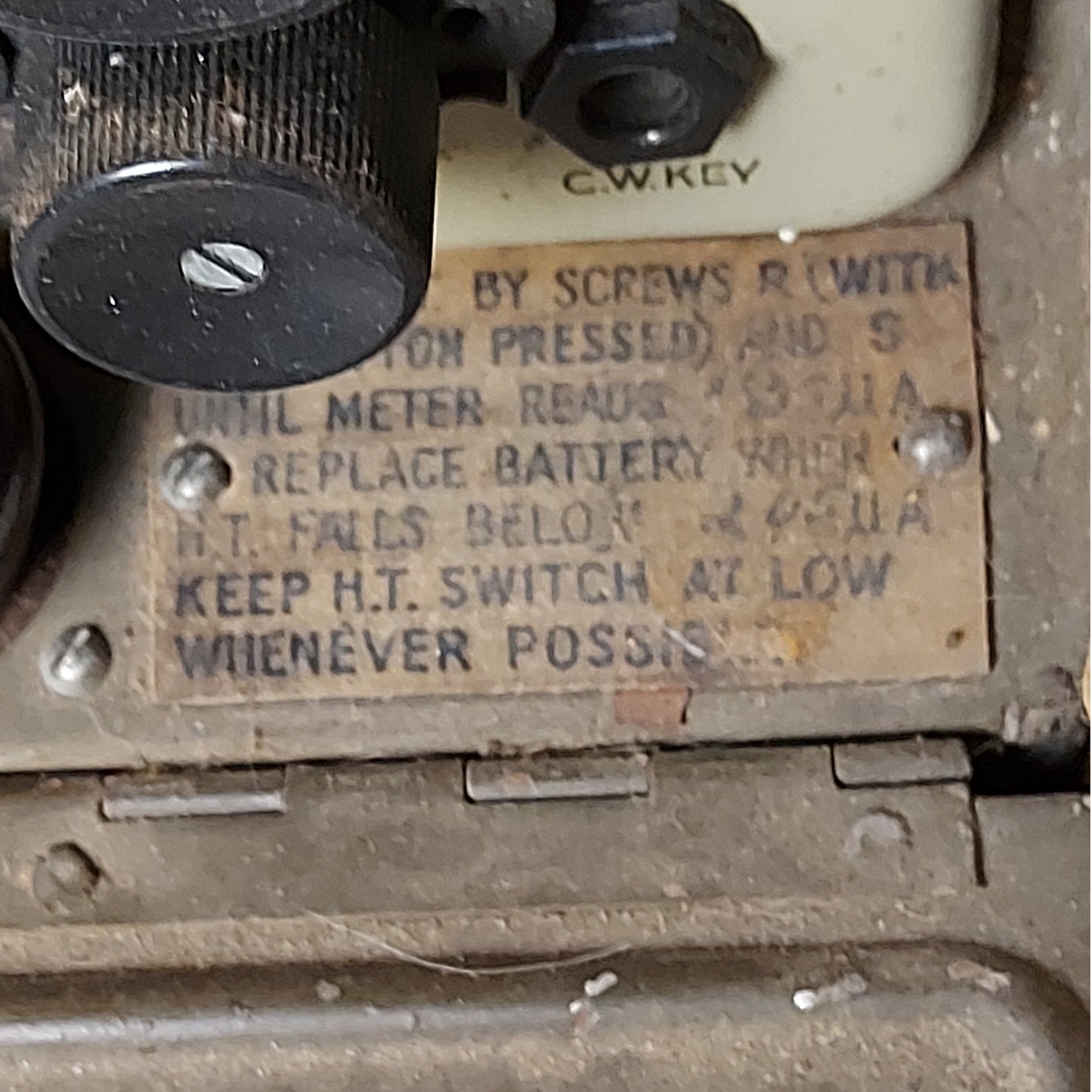 WW2 Canadian Wireless Number 18 Radio Set With Headset And Microphone