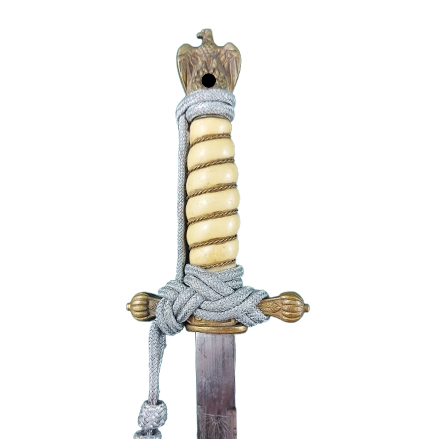 WW2 German Navy Kriegsmarine Officer's Etched Blade Dagger With Knot Carl Eickhorn