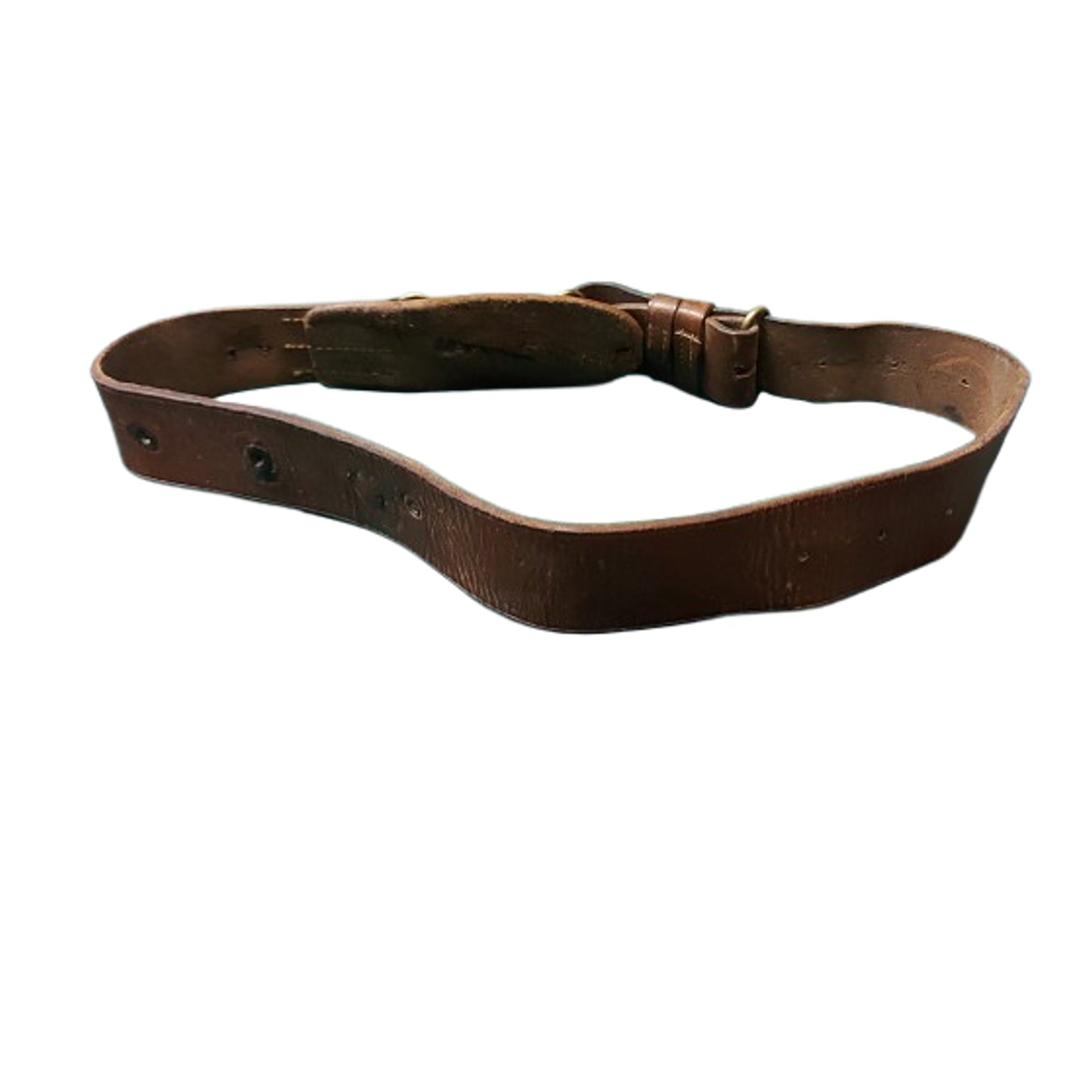 Pre-WW1 Canadian Army Leather Snake Belt Dated 1913