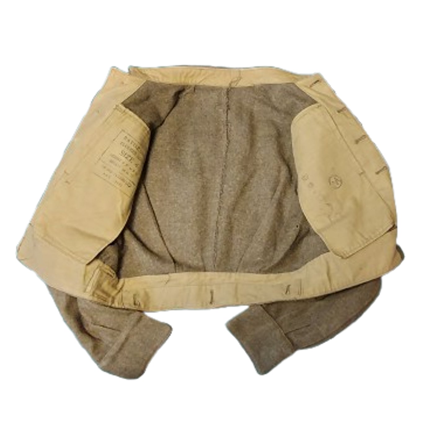 WW2 Canadian Battle Dress Tunic With Service Number No Insignia 1945