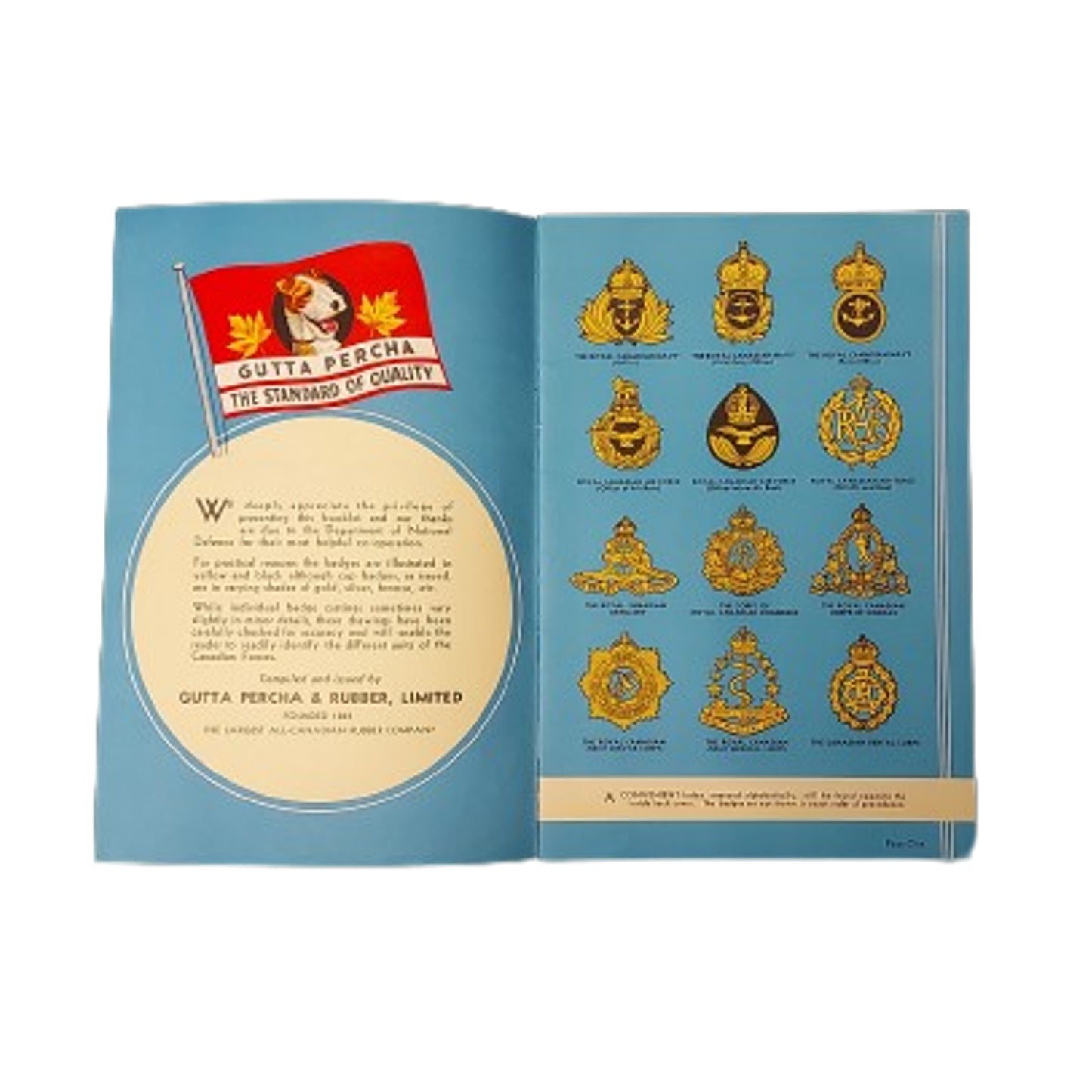 WW2 Canadian Badge Designs Of The Canadian Forces Booklet