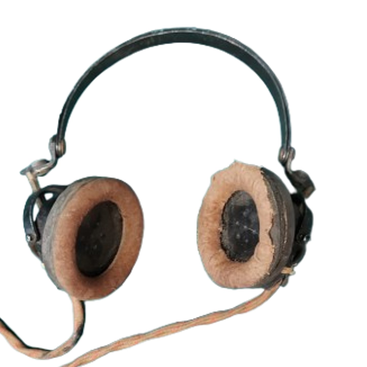 WW2 Canadian Military Vehicle Radio Headset And Microphone