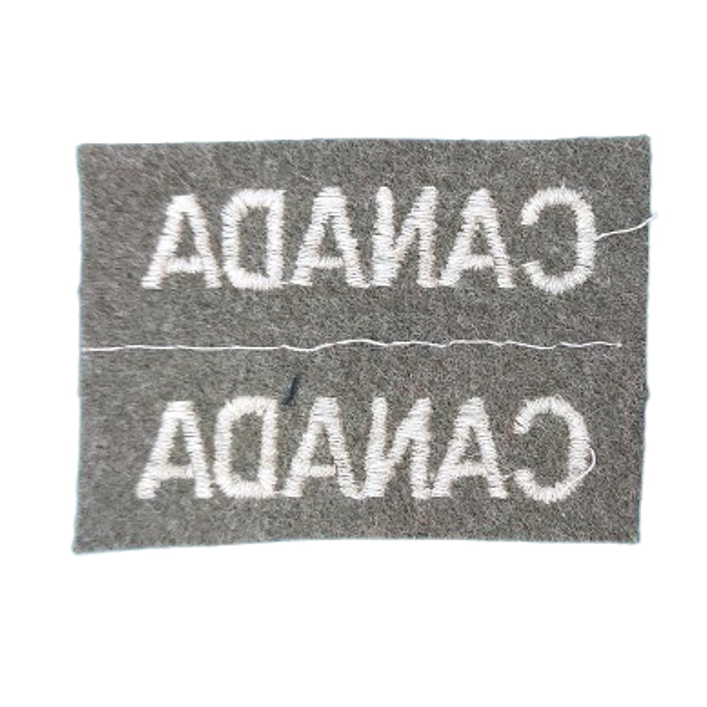 WW2 Canadian CANADA Cloth Shoulder Title Pair