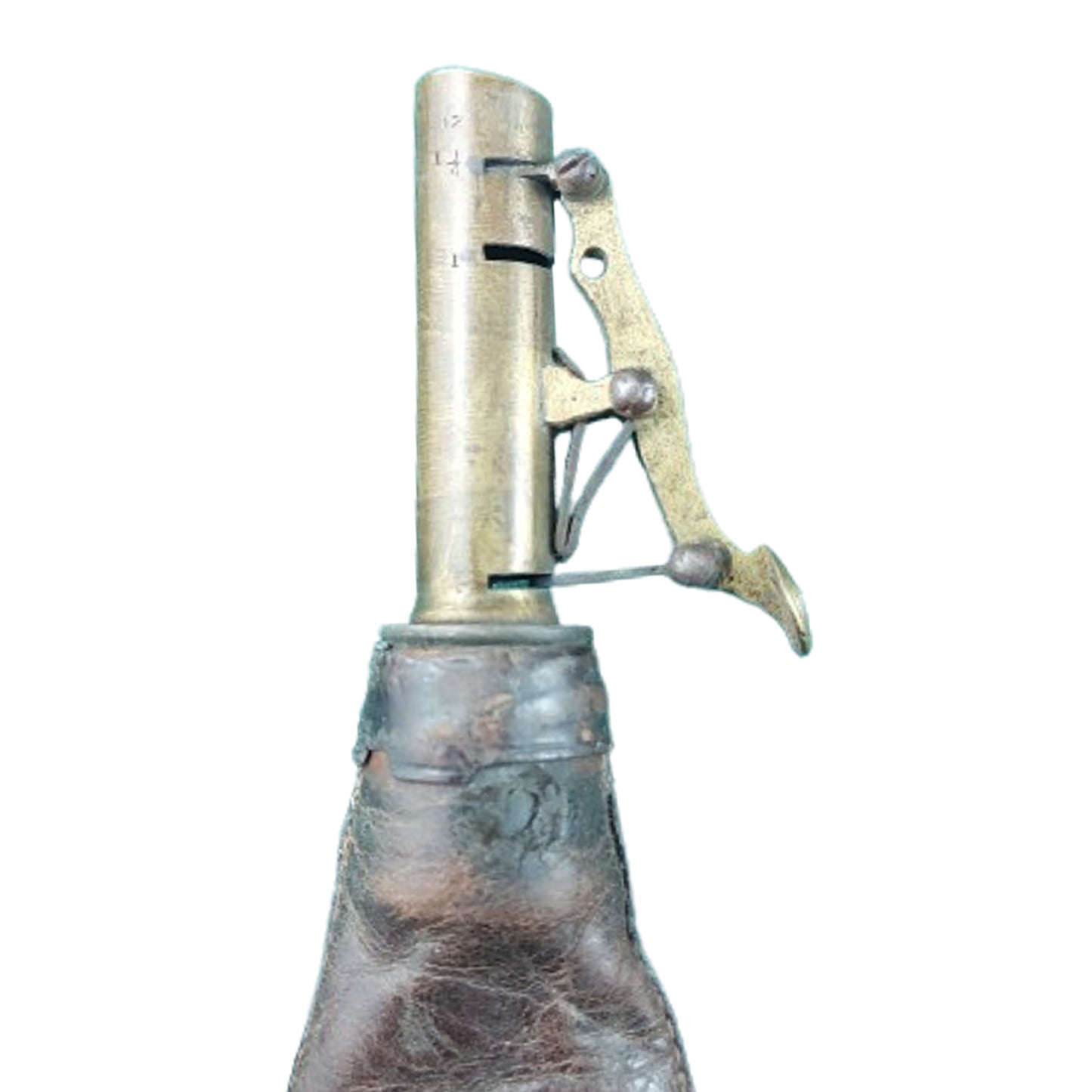 Pre-WW1 British Antique Leather Shot Flask