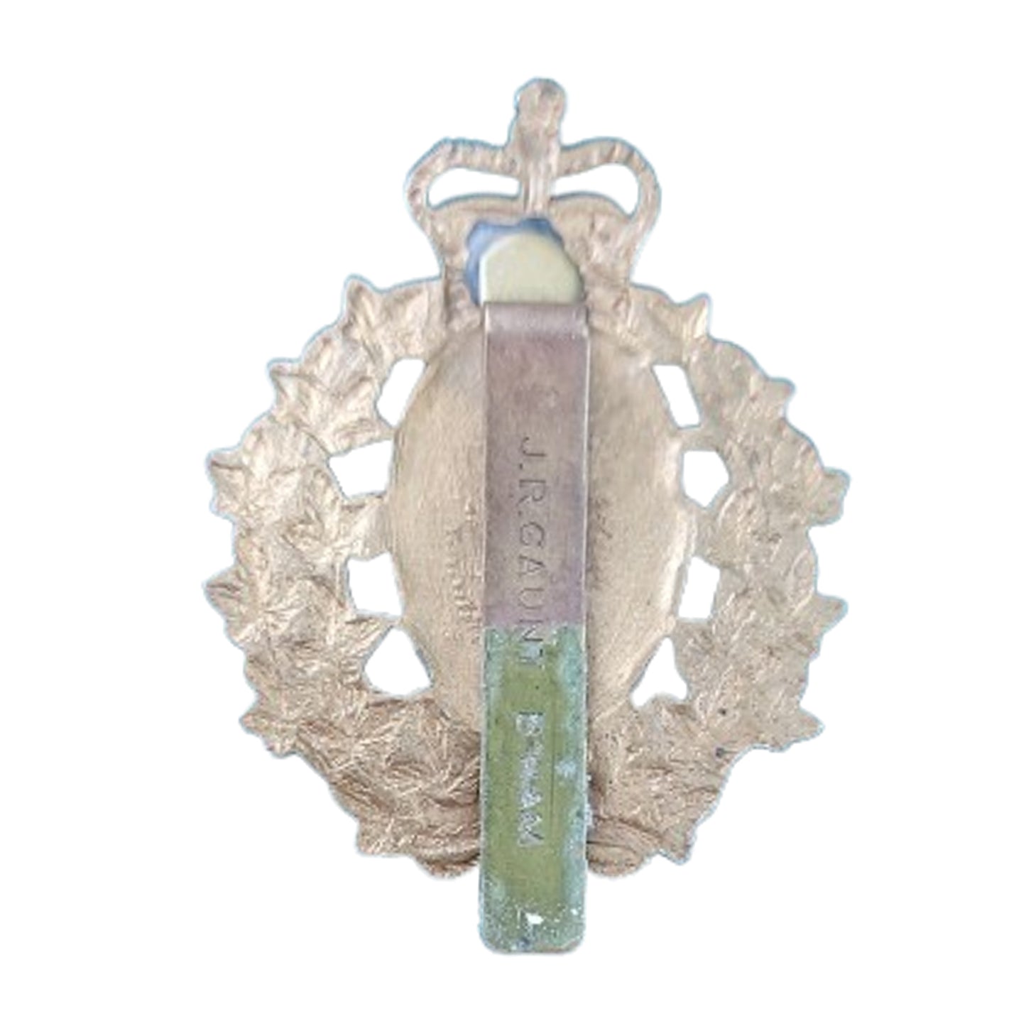 Post-WW2 Canadian 12e Regiment Blinde Du Canada (Armoured Regiment) Cap Badge