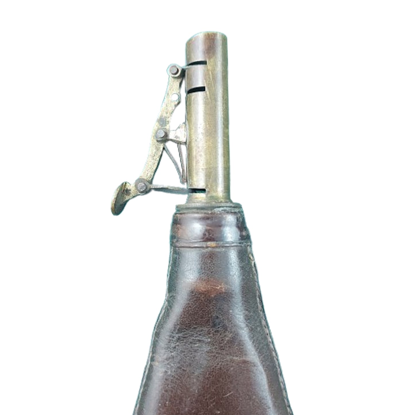 Pre-WW1 British Antique Leather Shot Flask