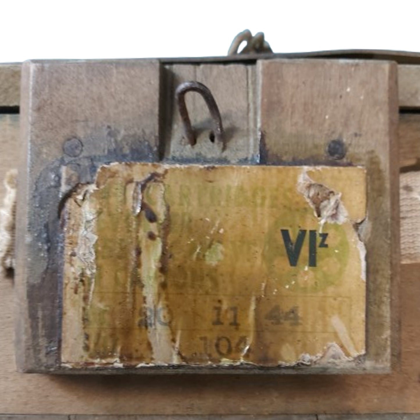 WW2 Canadian 455 Webley Service Pistol Ammunition Crate 1944