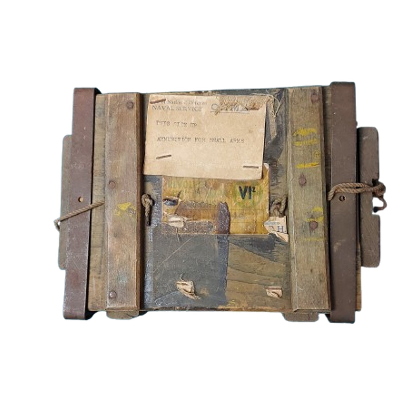 WW2 Canadian 455 Webley Service Pistol Ammunition Crate 1944