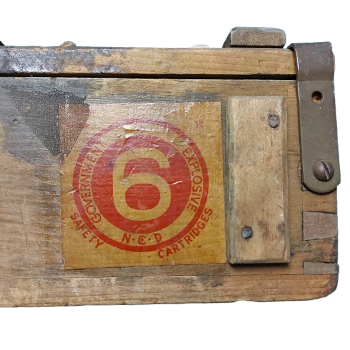 WW2 Canadian 455 Webley Service Pistol Ammunition Crate 1944