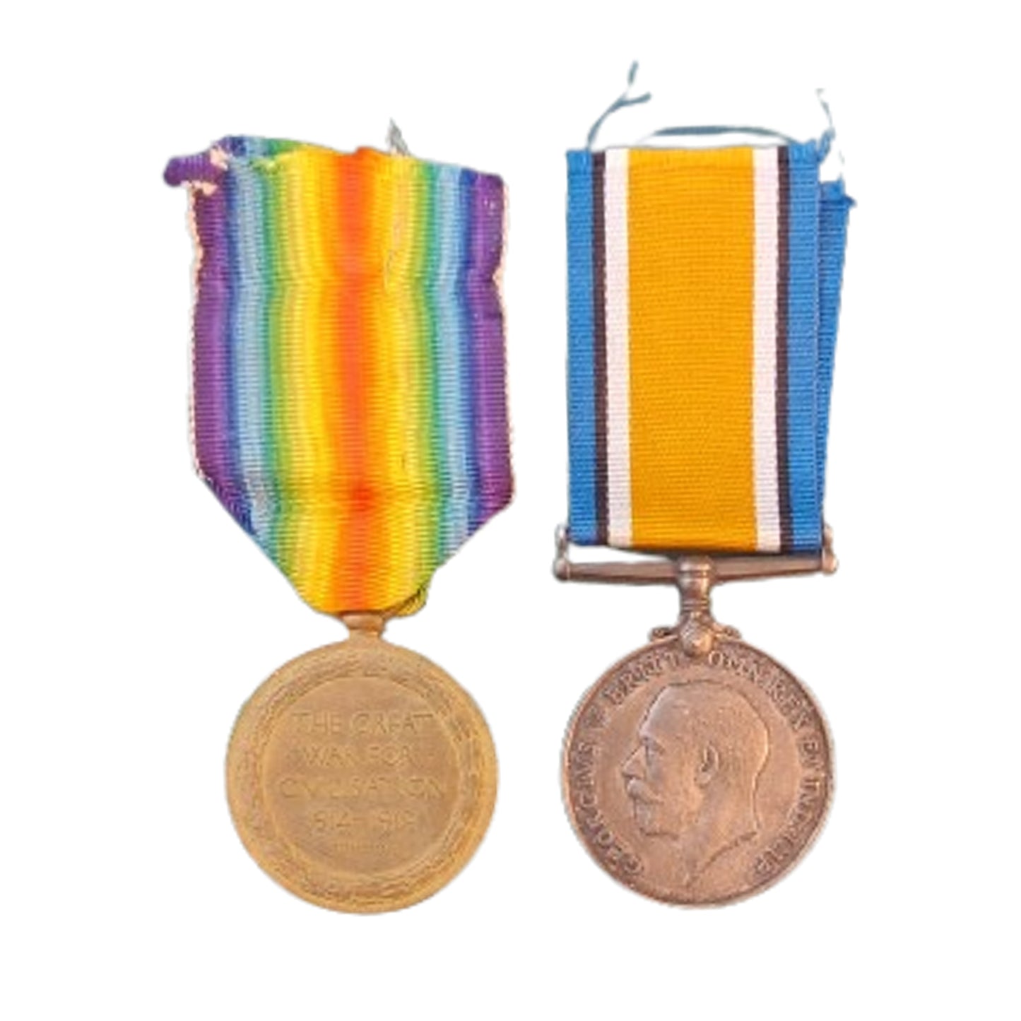 WW1 Canadian CEF Medal Pair Canadian Infantry Works Company