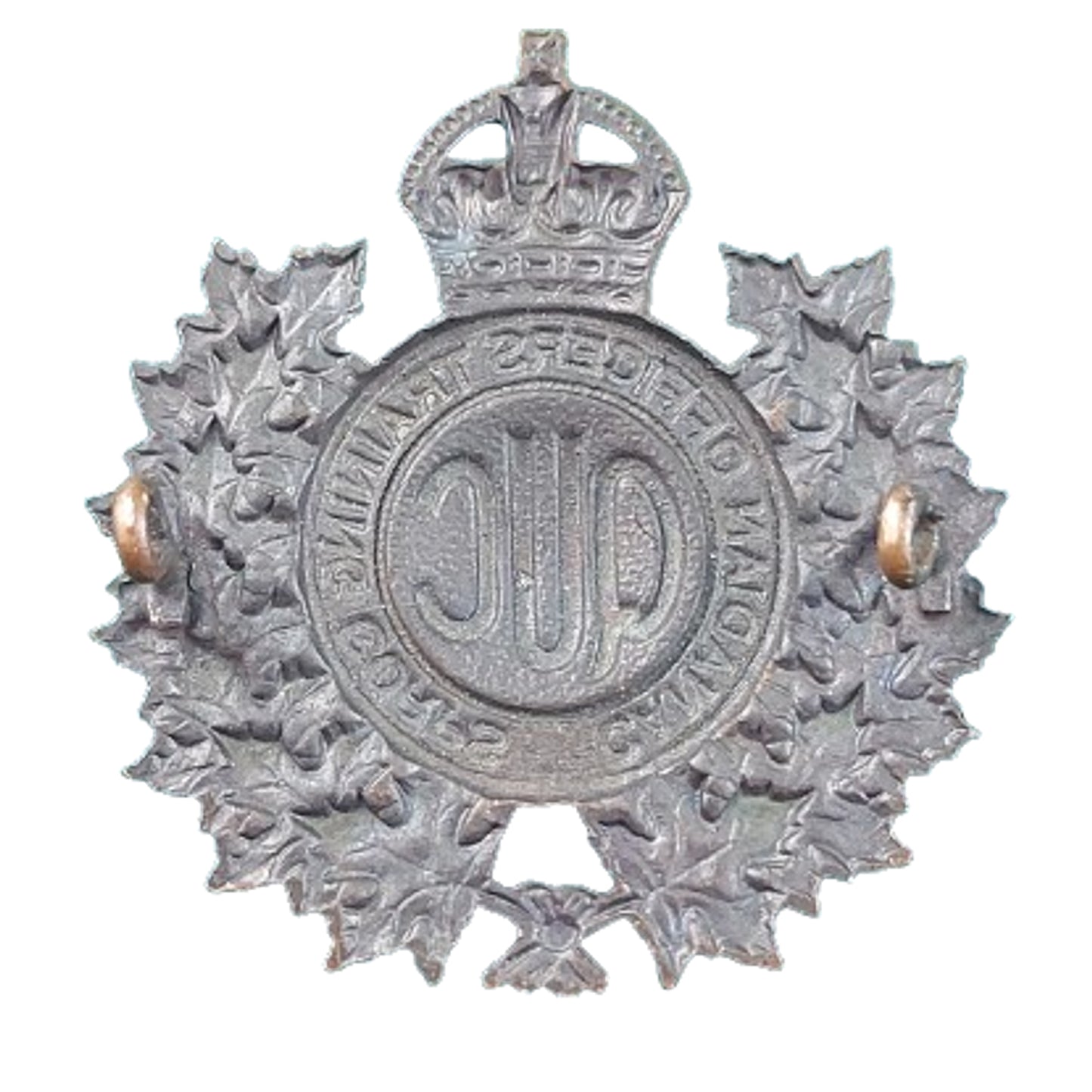 WW2 COTC Canadian Officers Training Corps Queen's University Cap Badge