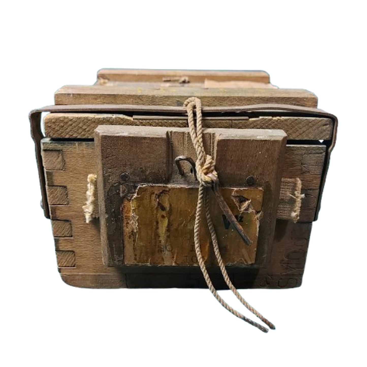 WW2 Canadian 455 Webley Service Pistol Ammunition Crate 1944