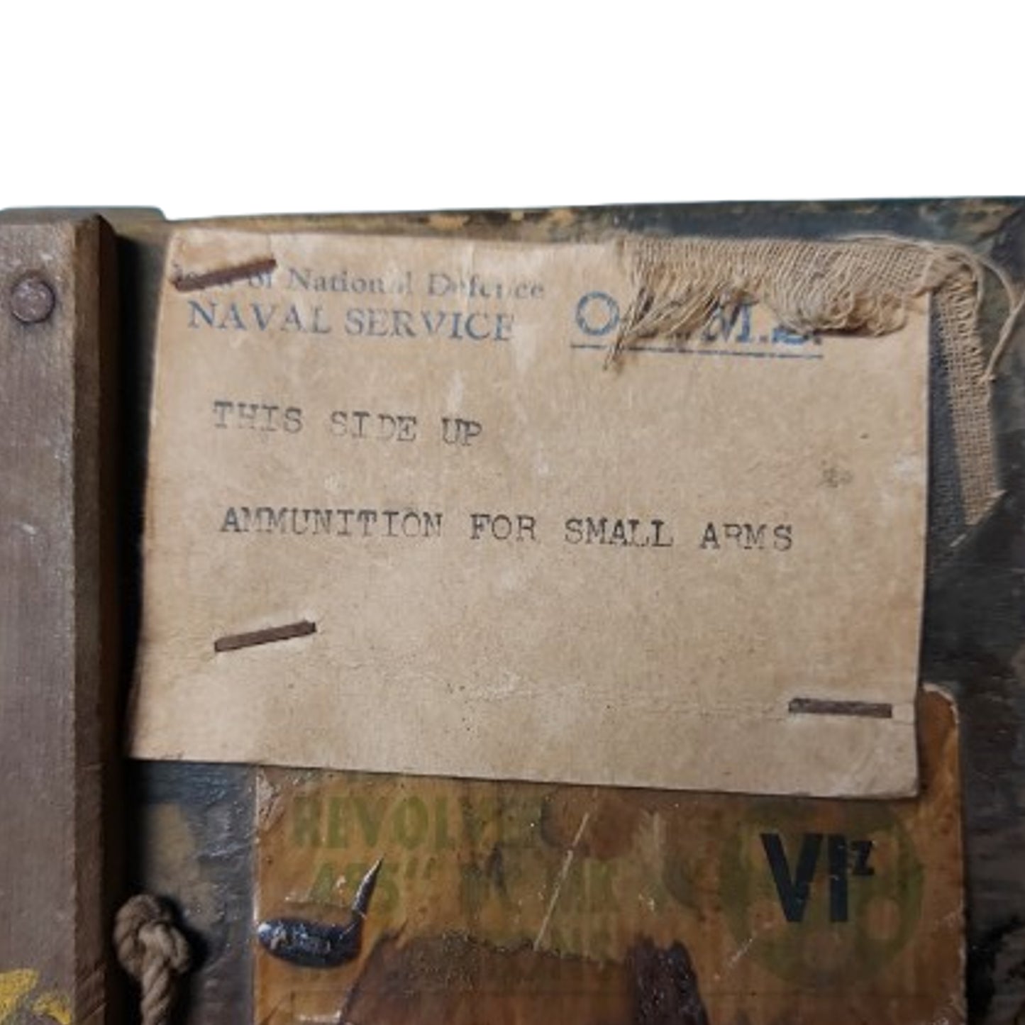 WW2 Canadian 455 Webley Service Pistol Ammunition Crate 1944