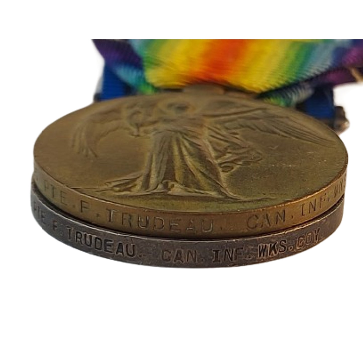 WW1 Canadian CEF Medal Pair Canadian Infantry Works Company