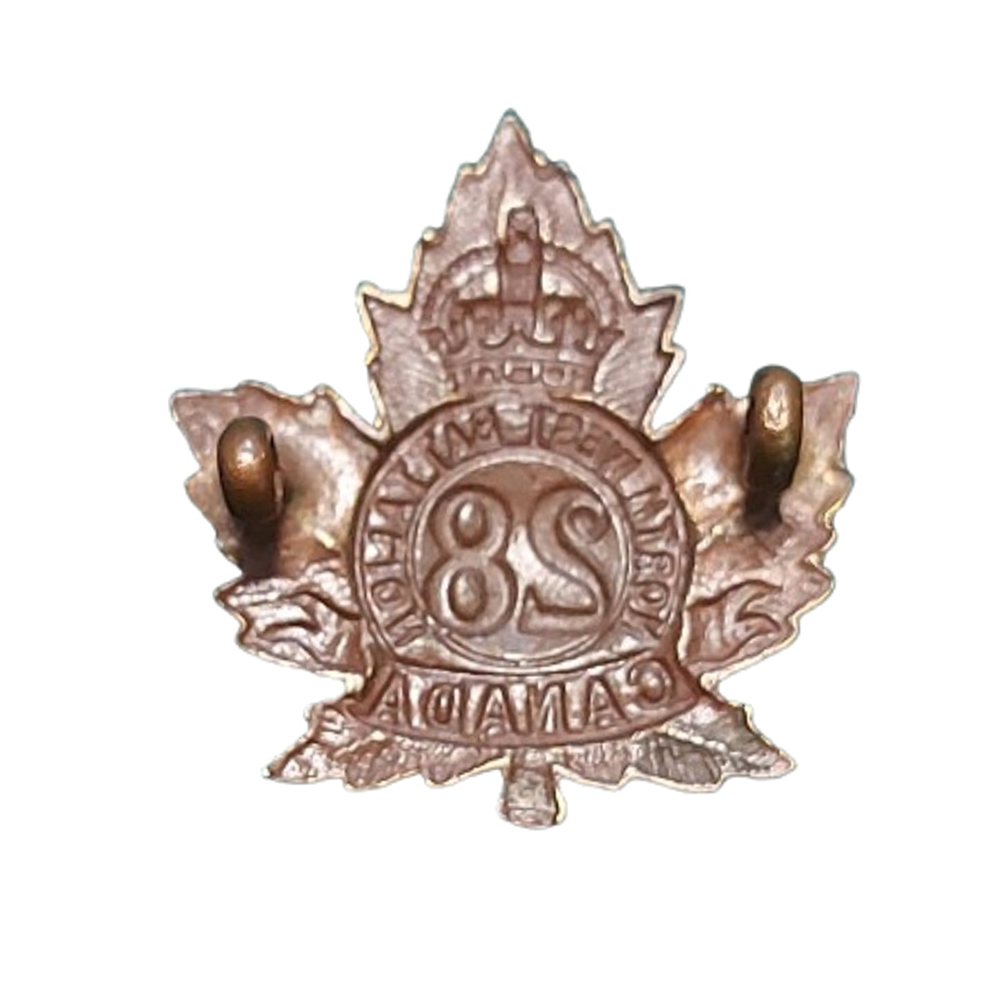WW1 Canadian 28th Battalion Collar Badge Northwest Battalion